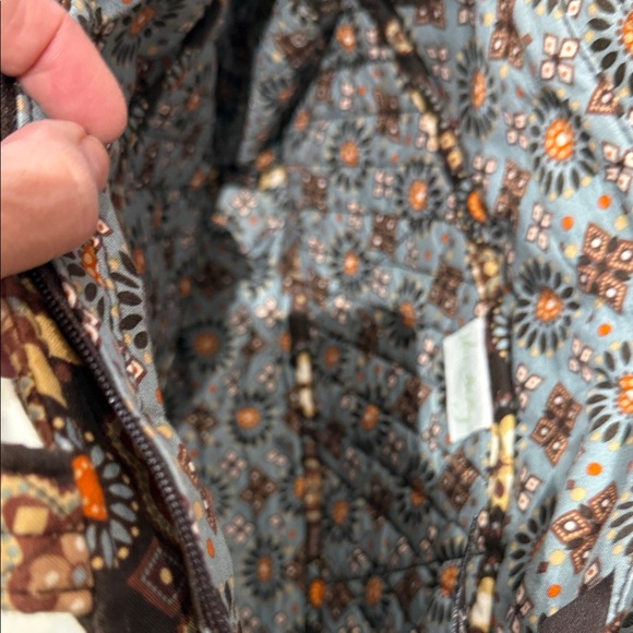 Vera Bradley Brown Floral Tote Bag Set - Picture 8 of 12